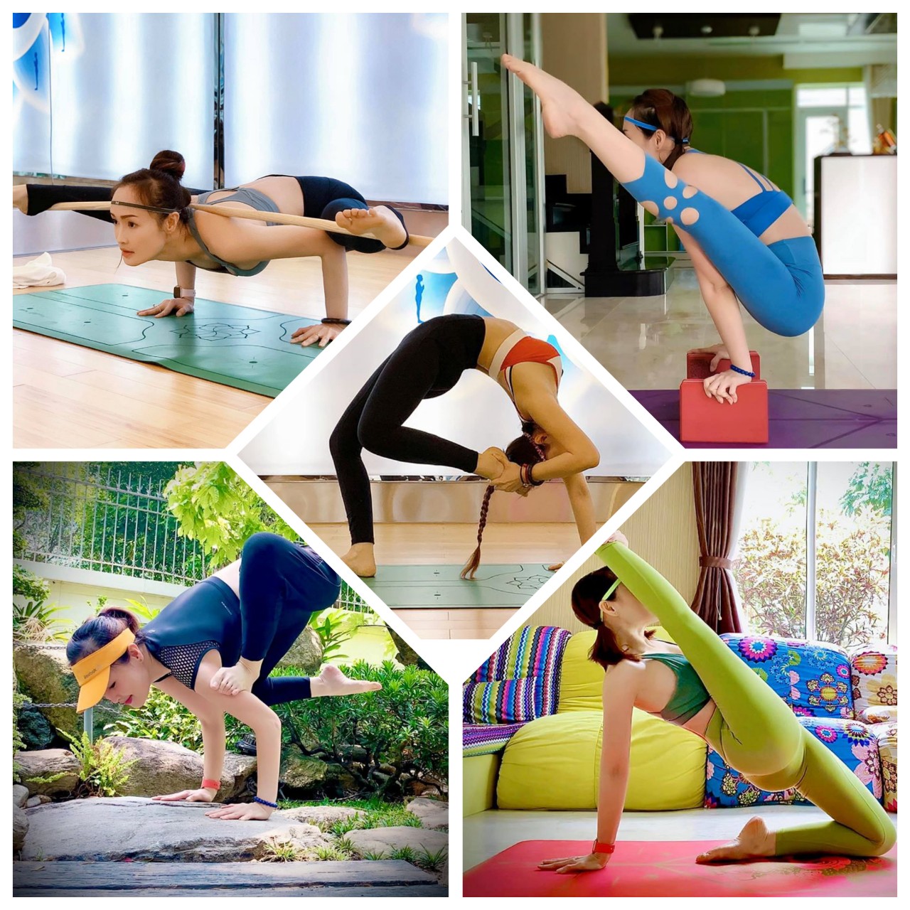 Chuỗi ngày tham gia MOVE21 cho thấy sự dẻo dai, kiên trì tập luyện yoga mỗi ngày của nữ doanh nhân